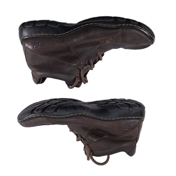 Born Ankle Boots Men US 8, EU 41 Brown Leather Casual Lace Up Chukka - Picture 5 of 16